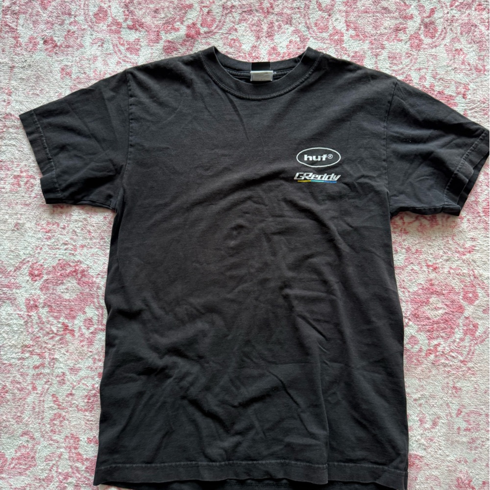 HUF Black Short Sleeve Logo Tee